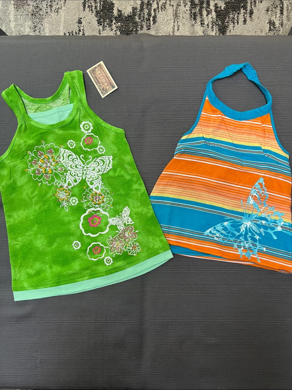 NWT**Arizona Jean Company Girls' Butterfly  Tops~S 5 (Med)